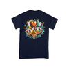 Retro I Love Dad T Shirt Father Appreciation Vintage Style Heart Design Top For