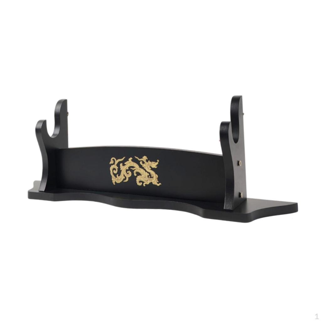 6-Tier Sword Holder Wall Mounted Samurai Sword Stand Display Katana Wakizashi Tanto Wall Hanger Sword Rack for Katana Wakizashi and Standard Swords