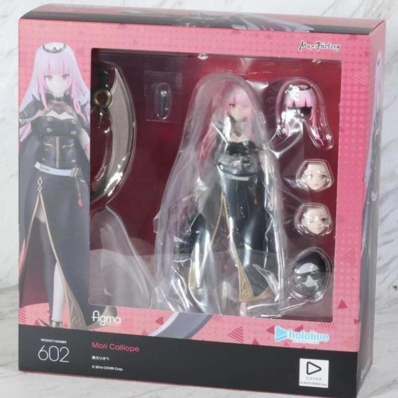 Hololive Mori Calliope Figure figma 602 Shinigami Calli Articulated Action Figure PVC Model Desktop Decor Collectible Gift VTube