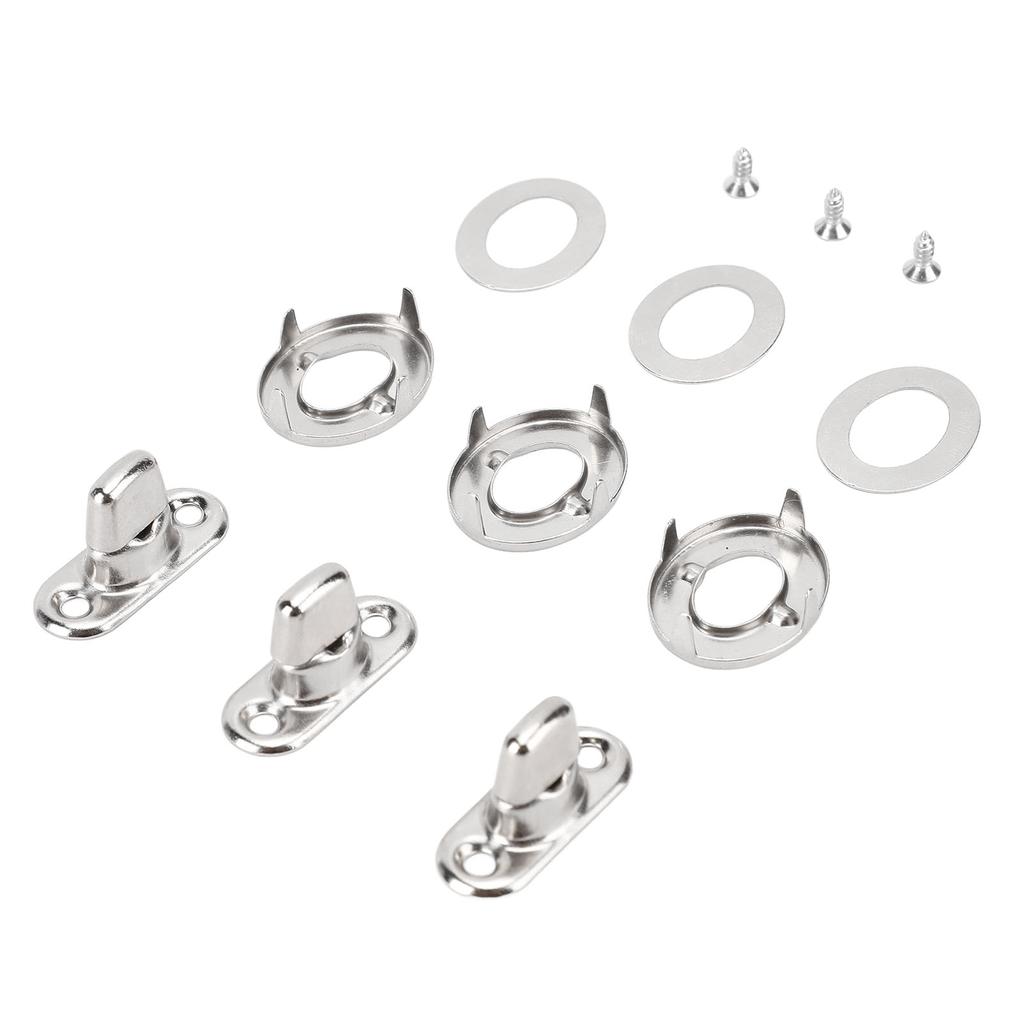 Twist Lock Fasteners Turn Button Eyelet and Stud Mounting Screws for Canvas Marine Fastener Turn Buttons