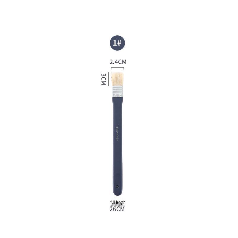 Extended Handle Boar Bristle Paint Brush for Wall and Oil Painting No. 1 синий