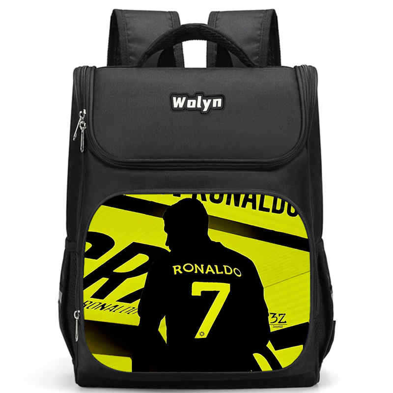 Girlsiii Shoes Unisex Kids Cr7 Backpack Student School Bag Computer Bag