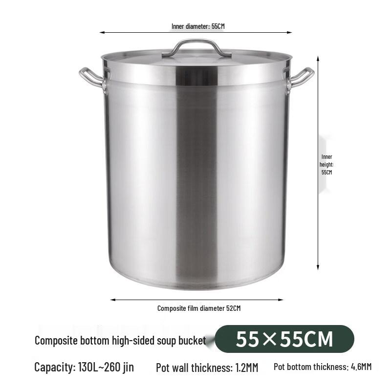 JPHZNB Stainless Steel Induction Cooker Soup Pot