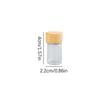 1Pc Clear Glass Bottles With Bamboo Wood Cap Empty Spice Bottles Sealed Reagent Bottle Diy Crafts Decoration Empty Small Jar