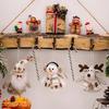 1Pc Santa Claus Doll Chirstmas Decorations Snowman Elk Doll Xmas Tree Hanging Ornaments Navidad Gifts Happy New Year 2025 Home D