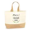 Tote Bag - PLANETEE - Thank You Beloved Hairdresser - Natural Jute - Exclusive Print - Made In France