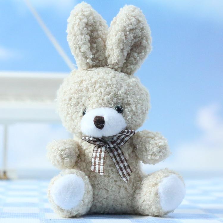 

Cartoon Rabbit Cute Plush Toy Keychain Perfect For Kids And Adult Collectors бежевый