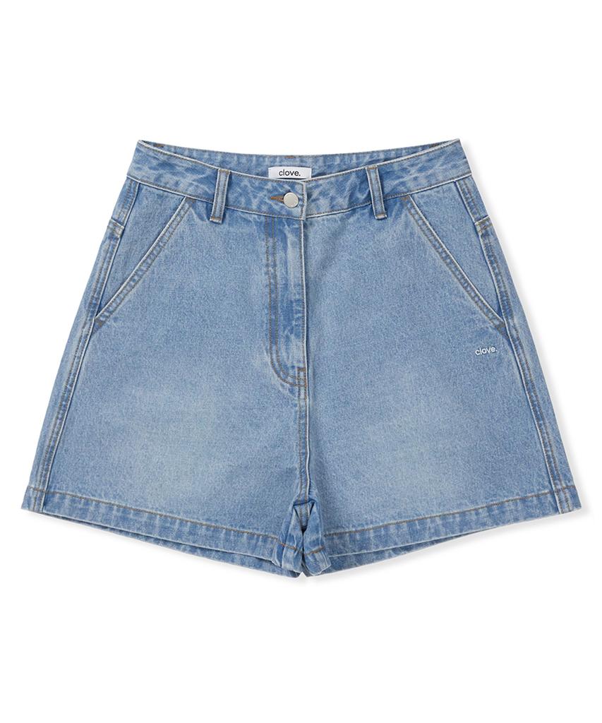 CLOVE [25Ss Clove] Denim Shorts (Blue)