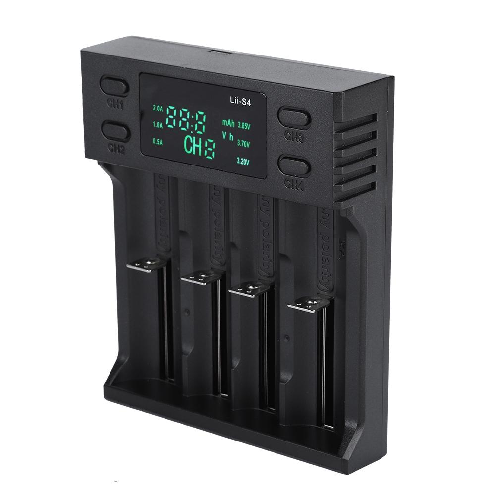 LiitoKala Lii S4 DC 5V2A Smart Battery Charger Four Slot with Power Display