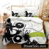 3D Music DJ Rock Bedding Set Single Twin Full Queen King Size Bed Set Adult Kid Bedroom Duvet Cover Sets Anime Parure De Lit Bed