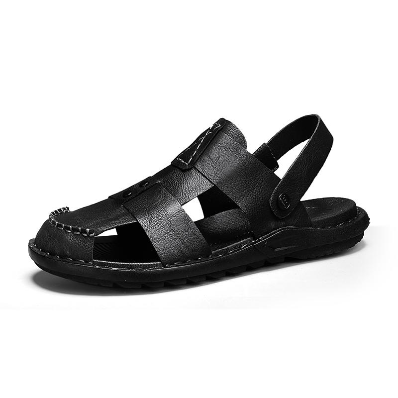 FashionSummer Comfortable Black Shoes Sandals Sports and Leisure Leather Shoes for Men New In Best Sellers In 2024 Products Brand Shoes