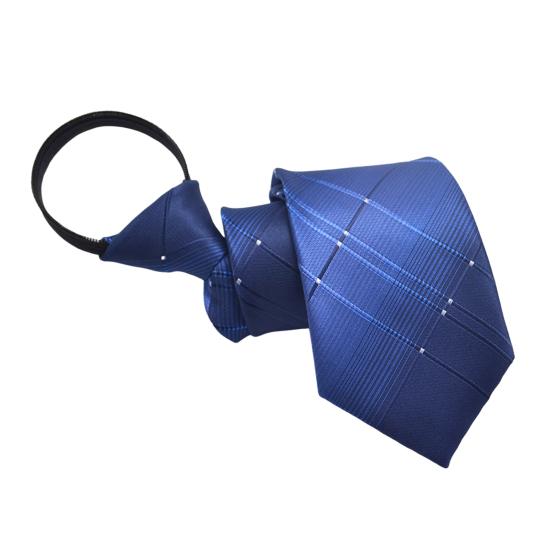 Men Business Tie Multiple Pattern Designs Rich Colors No Knot Casual Neck Tie Banquet Wedding Party Necktie