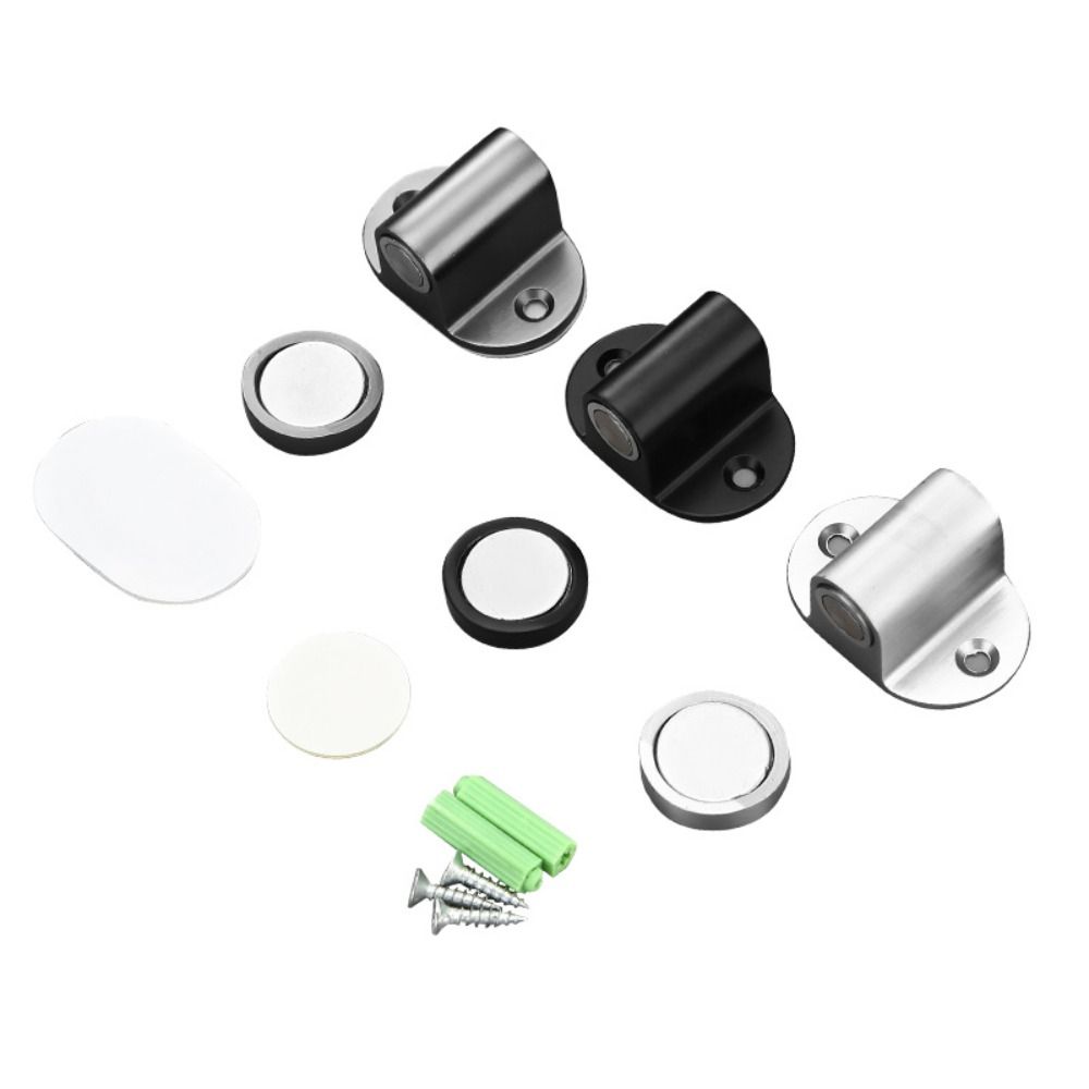 Adjustable Invisible Door Stopper Wind-proof Door Suction Mute Magnetic Door Stop Bathroom