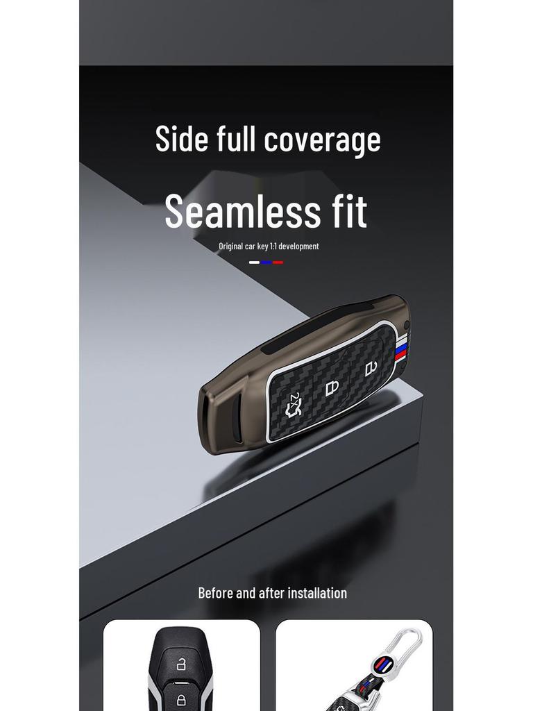 Compatible Key Case for Ford Edge 15/16/17/21, Mondeo, Everest, Plus Models