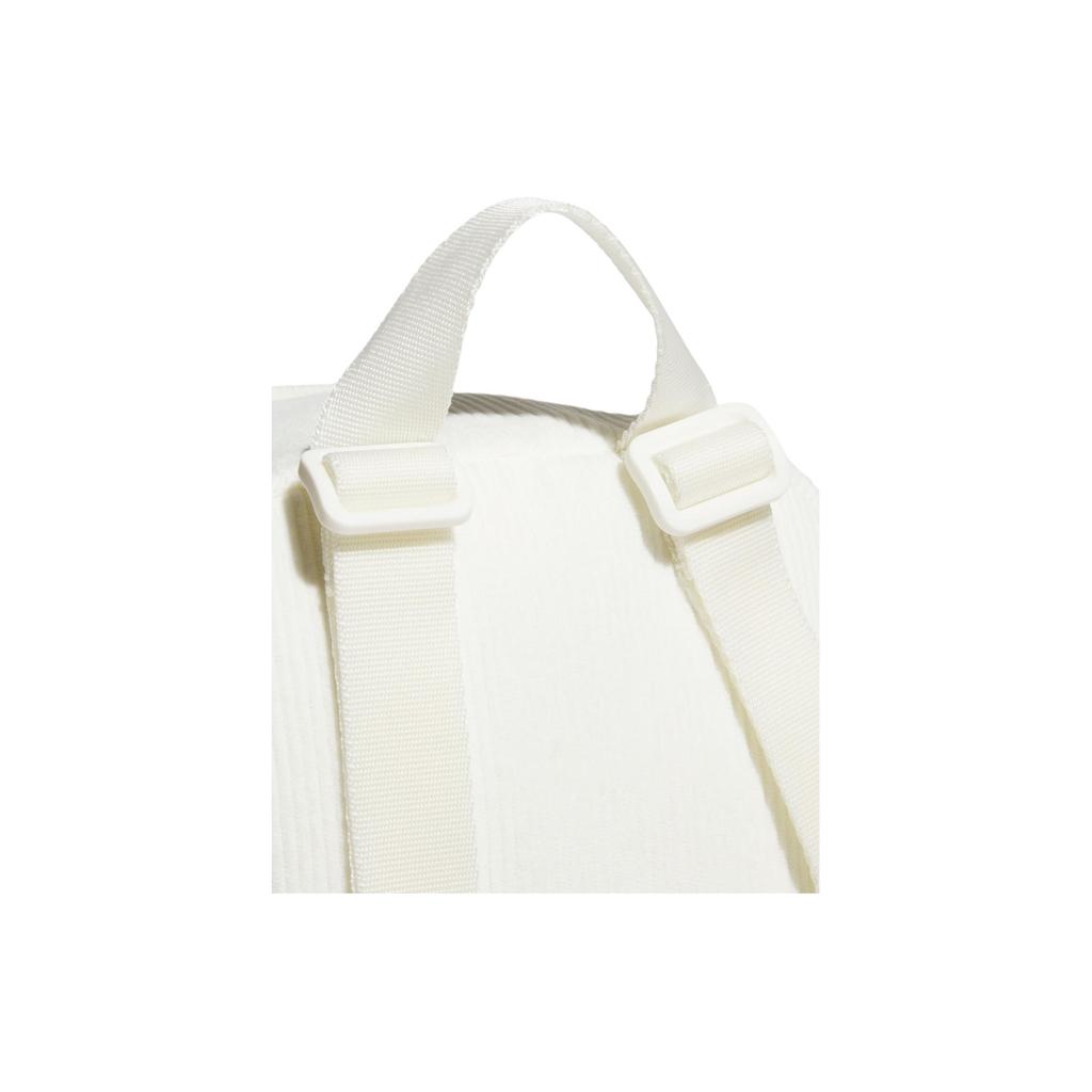 Adidas Versatile Casual Striped Mini Backpack Women Backpacks White KT0856
