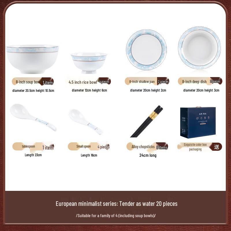 Mod Lanka Tender as Water Ceramic Dinnerware Set