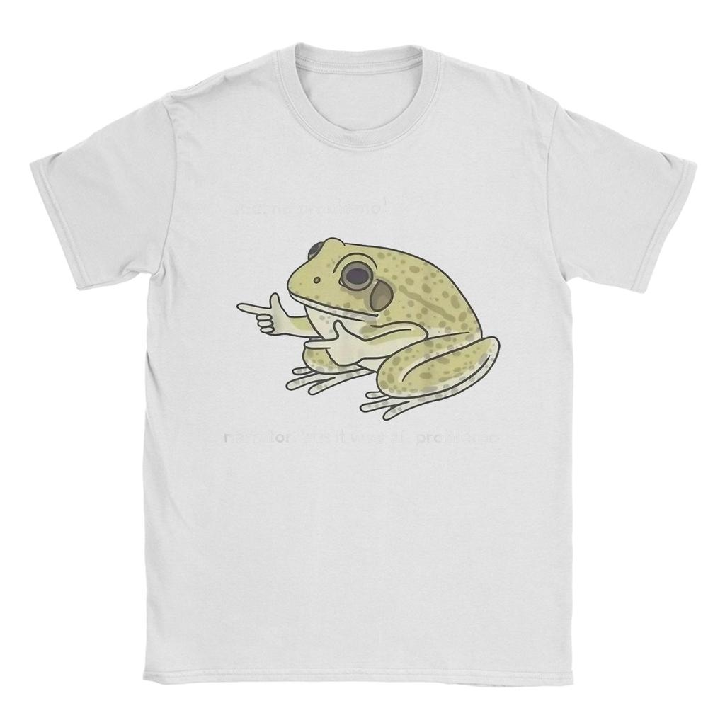 Frog Me No Problemo Narrator But It Was All Problemo T-Shirt Herren Streetwear T-Shirts Sommer O-Neck Tees Große Größen