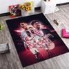 Hırvatistan Milli Futbol Takımı Oyuncuları Poster Baskılı Halı, Yatak Odası Oturma Odası için Kaymaz Zemin Paspası, Taraftar Ev Dekorasyonu Hediye