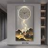 Modern Art Home Decorative 3d Wall Clock Living Room Corridor Digital Large Wall Clock Wall Decoration Golden LED Light Painting