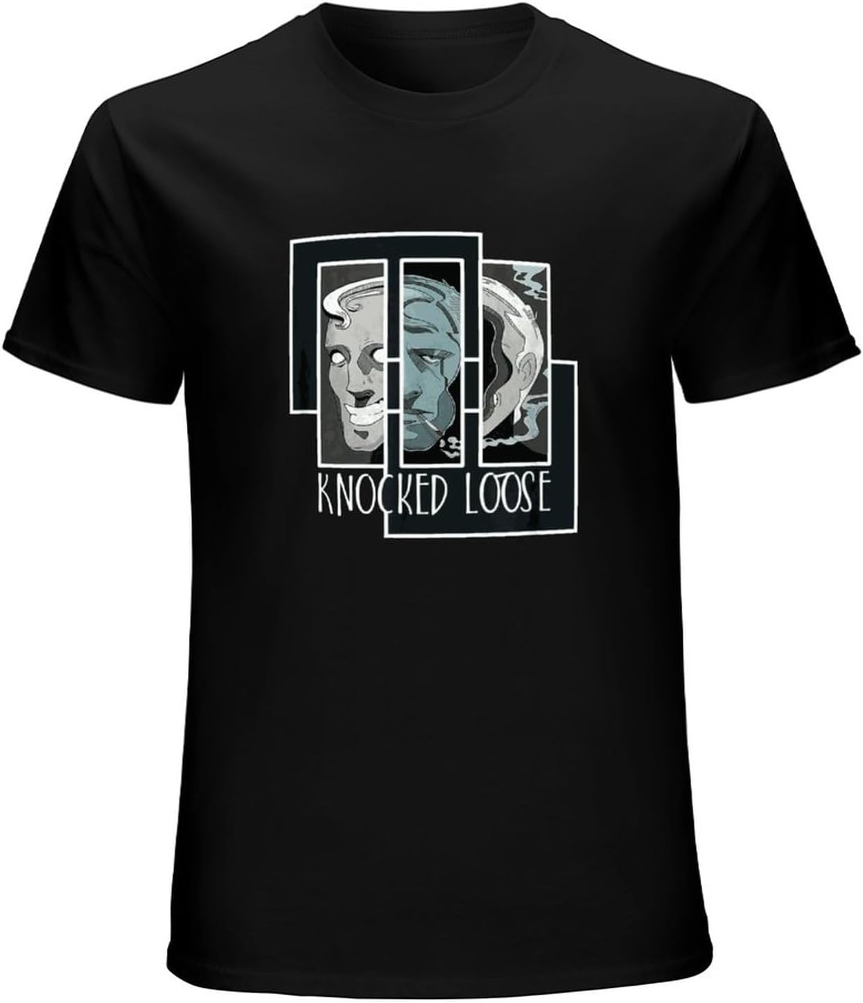 Laugh Tracks Loose Different with Knocked Mens Short-Sleeve T-Shirts Black 3XL чёрный