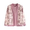 Stylish Knitted Cardigan & T-shirt Set for Middle-aged and Elderly Women - Spring/Autumn Belly-covering Design