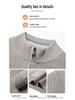 Men's Pullover Zipper Stand Collar Knit Sweater