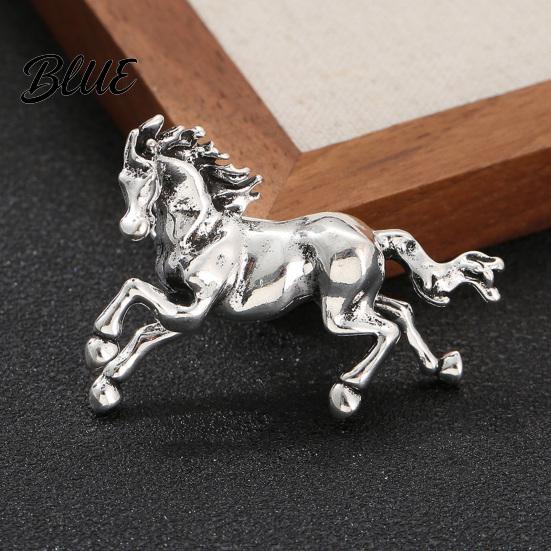 Horse Pin Brooch Exuding Elegance Power Bold Sophisticated Design Retro