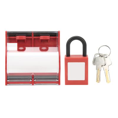 Schutzabdeckung für Leistungsschalter, Vorhängeschloss-Set, transparent, für Leistungsschalter, 4P, 25 mm, Nylon, Sicherheits-Lockout-Kit