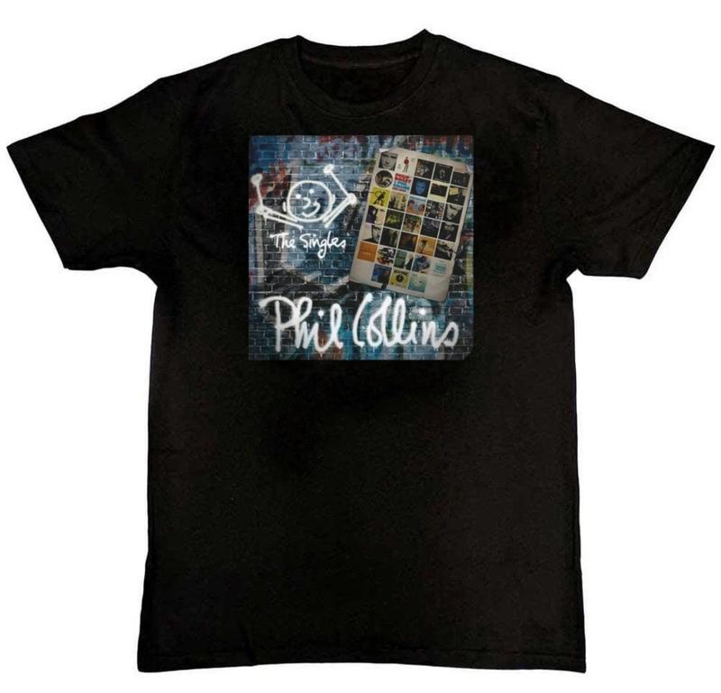 Phil Collins The Singles Album Graphic Print Unisex T-Shirt L