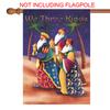 We Three Kings Colorful Wise Men Christmas House Garden Flag Yard Banner