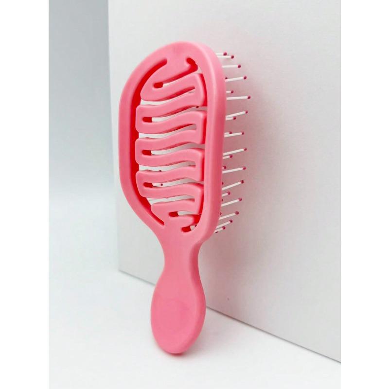 1pc Mini Hollow Portable Styling Comb, Hair Brush, Comb, Hair Tools For Barber Salon Hair Accessories Brushes, Edge Brush Hair Comb