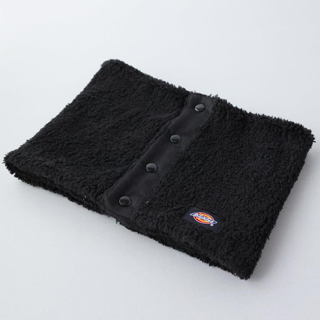 Dickies Micro Boa Snap Neck Scarf for Men and Warm and Cold Weather In Size 166 Warmer/Snood Women, Winter, Black,