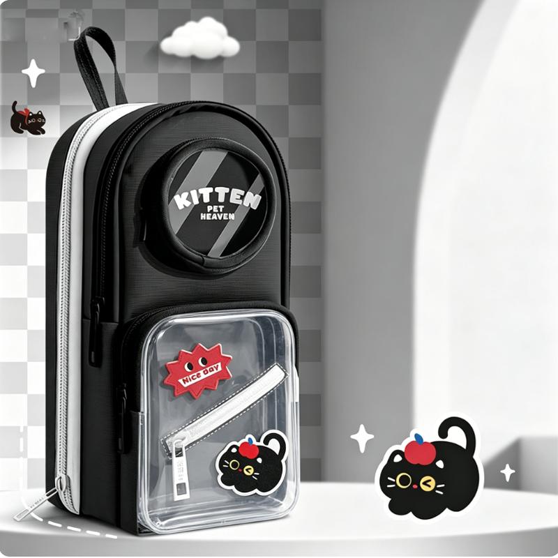 New Cute Multi-layer Large Capacity Pencil Case, Multifunctional Stationery Box for Girls & Kids