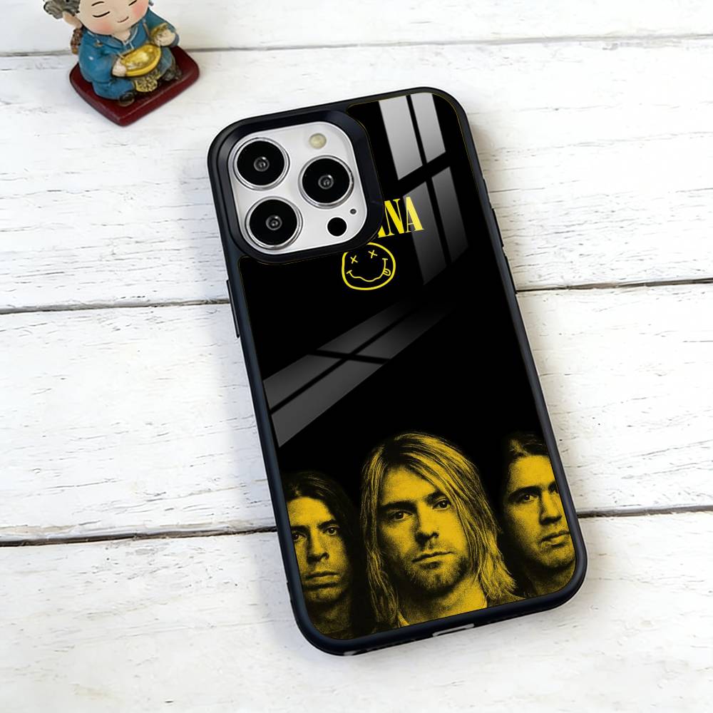 Nirvana Rock Band Phone Case For iPhone17,16,15,14,13,12,11 Plus,Pro Magnetic For Magsafe Wireless Charging