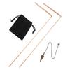 Copper Probe Set Two Telescopic Dowsing Rods & Reliable Divination Pendulum