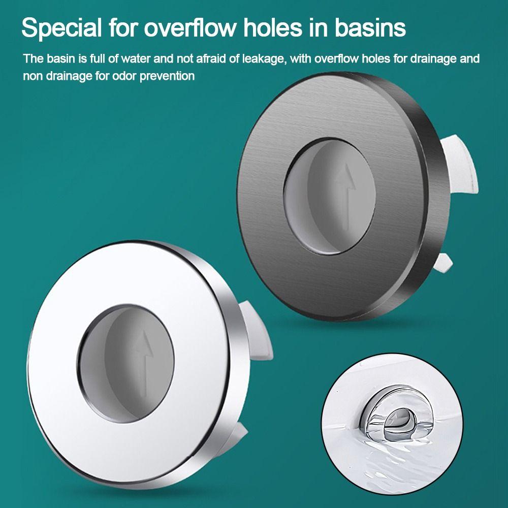 Round Sink Overflow Covers Replacement Trim Ring Cap New Sink Hole Cover  Kitchen Bathroom Supplies