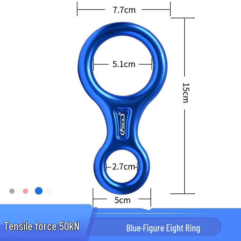 Aluminum Alloy Figure 8 Descender Belay Device - Lightweight & Durable for Fast Outdoor Descent