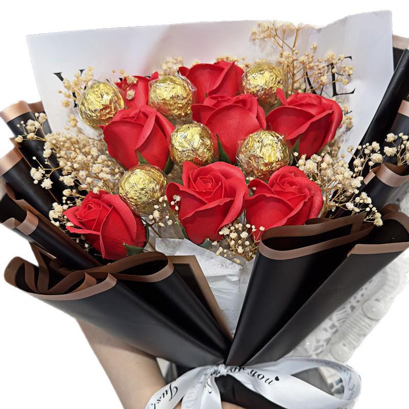 Christmas Chocolate Gift Box Bouquet for Boyfriend, Girlfriend, or Friends - Perfect Birthday or Love Expression Gift