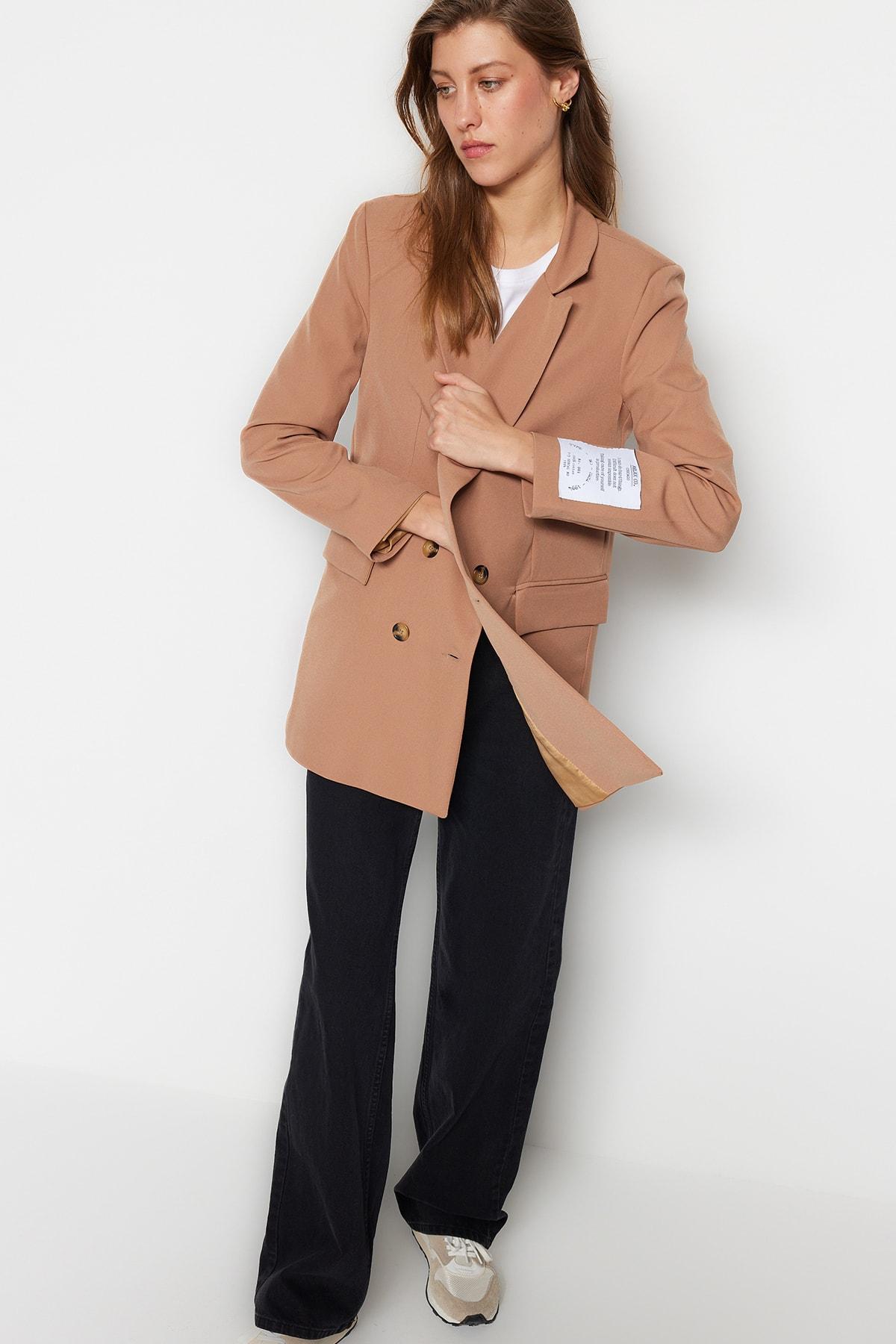 

Блейзер - Бежевый - Классический крой