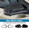 Car Decoration Door Mirror Cover For Toyota Noah Voxy 90 Series   Carbon Fiber Chrome Silver Cars Accessories