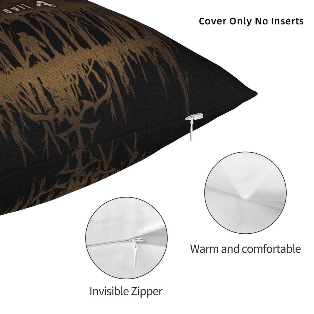 Resident Evils 4 Pillow Case Soft Pillow Cover Retro Trendy Pillowcases For Wedding Party Home Decor