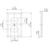 American Double Gang Wall Plate - UL Certified Receptacle Cover