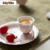 2pc/lot Hand-painted Cherry Blossoms Teacup Vintage Tea Bowl Tea Cup Set Tea-tasting Personal Cup Jianzhan Master Cups Gift 50ml