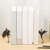 2Pcs Dragon Bookend Stable Dragon Metal Bookend with Rust Proof Spray Paint for Shelves for Securing File and Magazine Home