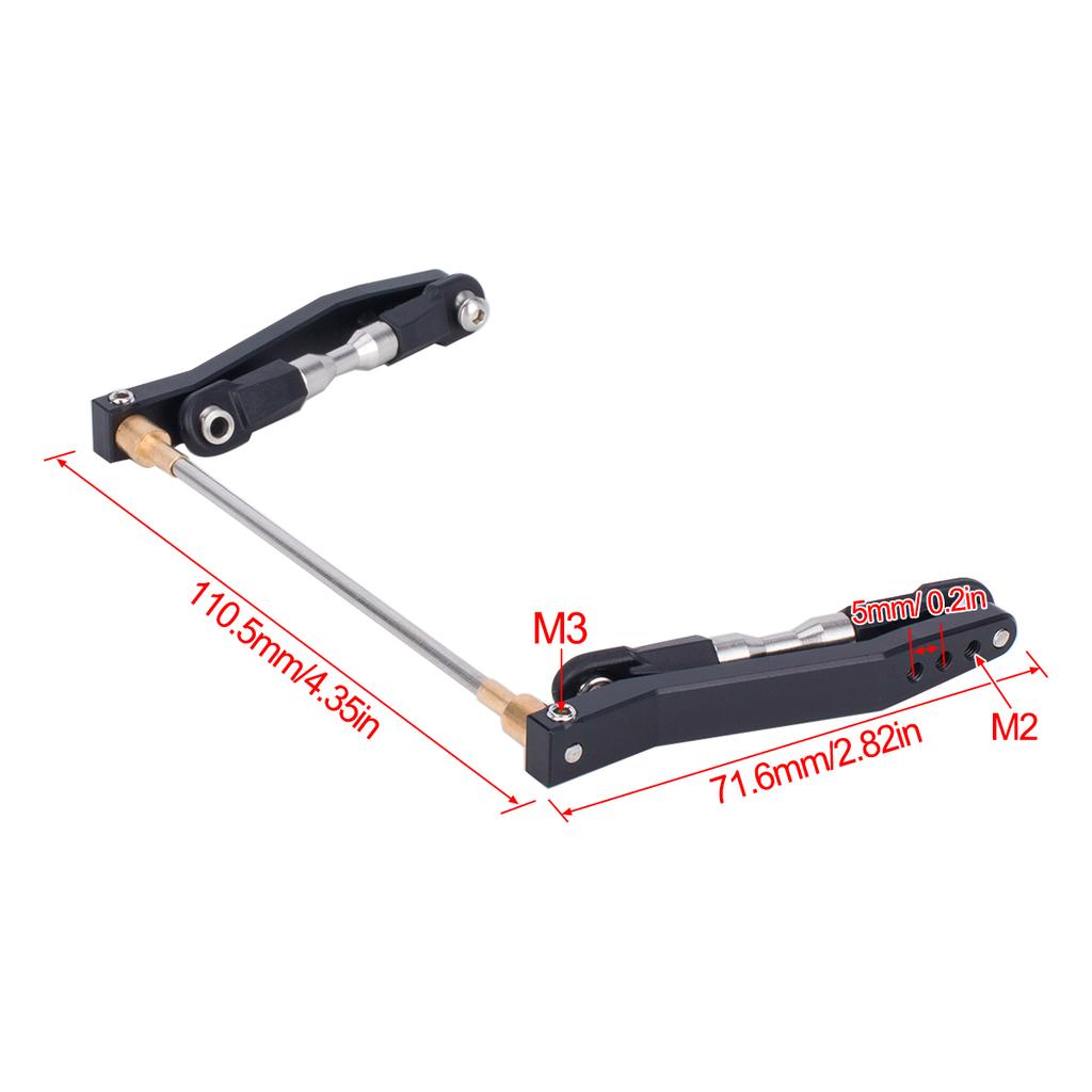 1 Set Aluminum Sway Bar Anti-Tilt Link Rod for 1/10 RC Crawler Vanquish VS4-10 Phoenix LCG DIY Upgrade Parts