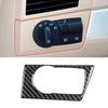 For BMW X3 E83 2006-2010 Real Carbon Fiber Headlight Control Button Cover Trim