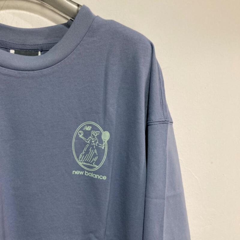 New Balance W Debut Graphic Short Sleeve Tee Nbnef2v482 Light Blue