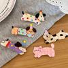 Cute Cartoon Puppy Cat Hair Clip Acrylic Hairpins Hair Clip Bangs Clip Versatile Headband Hair Accessories for Women and Girls