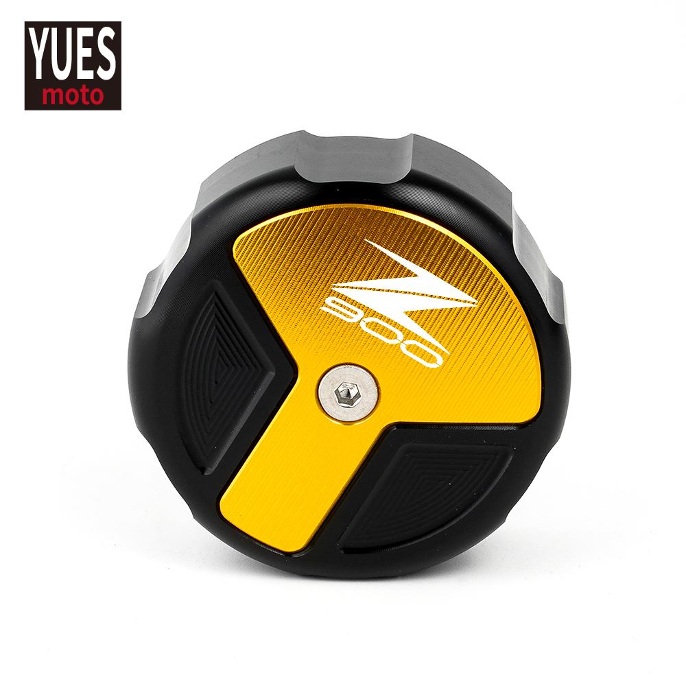 Motorcycle Accessories CNC Rear Brake Fluid Cylinder Master Reservoir Cover Cap For Kawasaki Z900 RS 2018