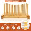 Bamboo Bread Slicer with Crumb Tray for Home Baking
